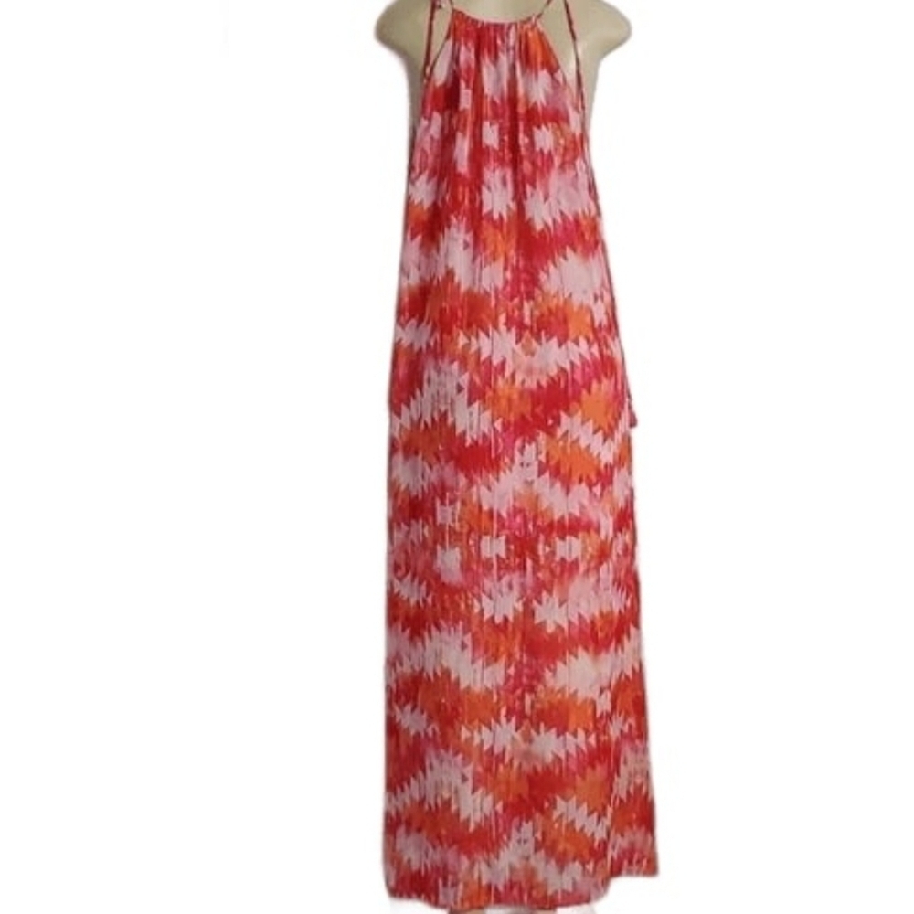 Show Me Your Mumu Rochester Maxi Dress With Side Split Red Size S - Picture 4 of 14
